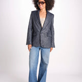 Blazer in pelle stropicciata RWBL00059 ENCRE 404 zadig & voltaire 