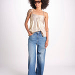 top spalline sottili arricciato sul seno WWCR01307 GOLD 700 zadig & voltaire 