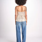 top spalline sottili arricciato sul seno WWCR01307 GOLD 700 zadig & voltaire 