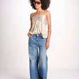 top spalline sottili arricciato sul seno WWCR01307 GOLD 700 zadig & voltaire 