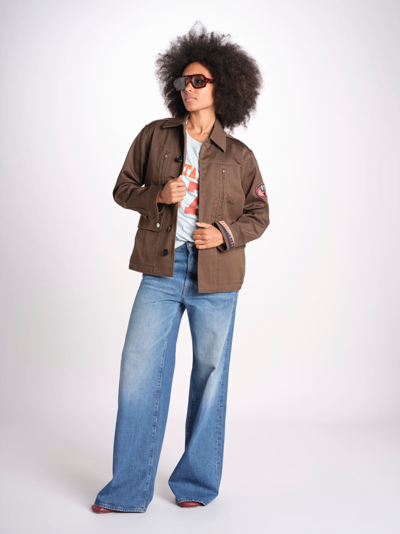 giacca sahariana WWOW01723 MOSS 311 zadig & voltaire 