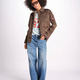 giacca sahariana WWOW01723 MOSS 311 zadig & voltaire 