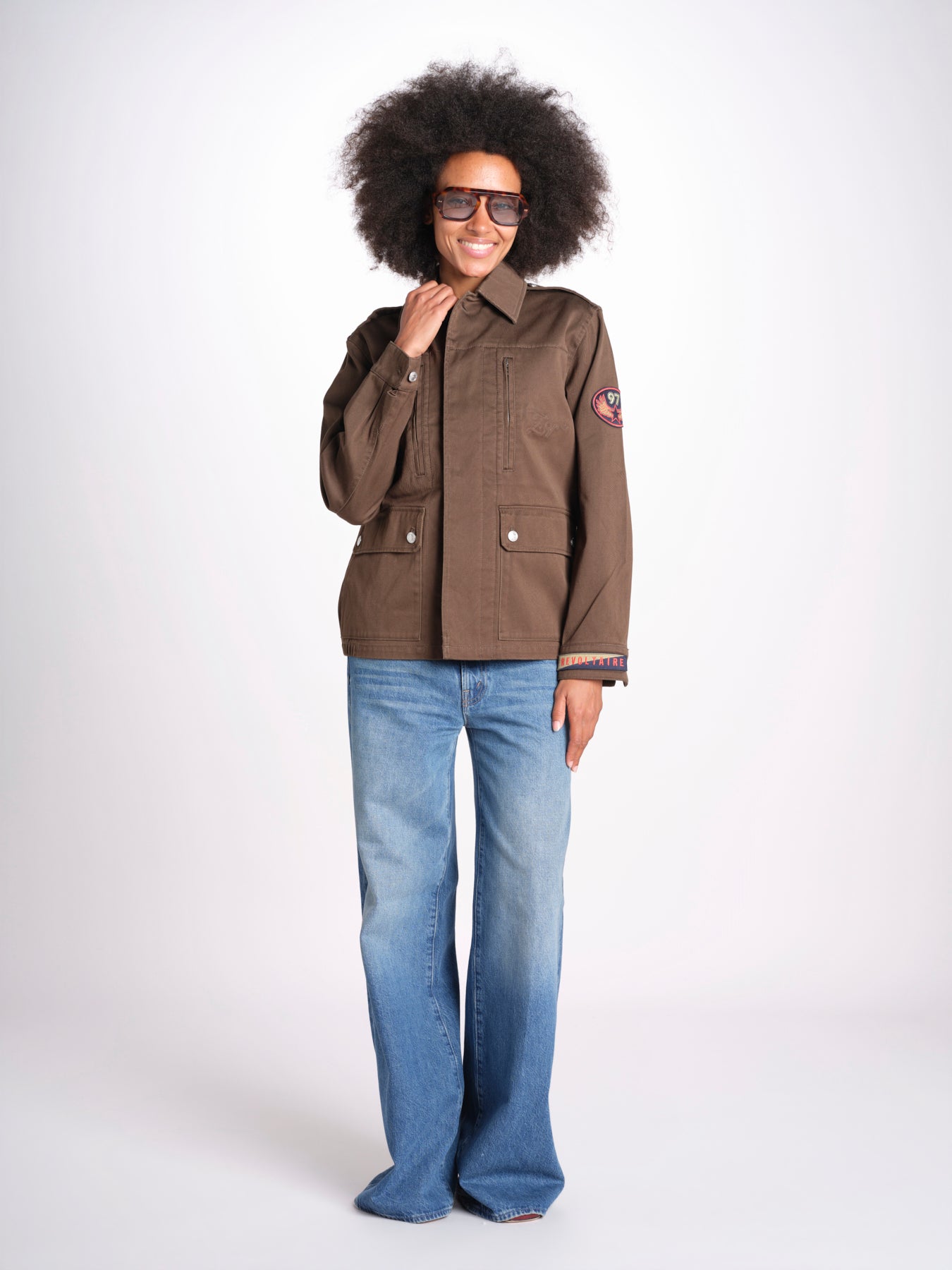 giacca sahariana WWOW01723 MOSS 311 zadig & voltaire 