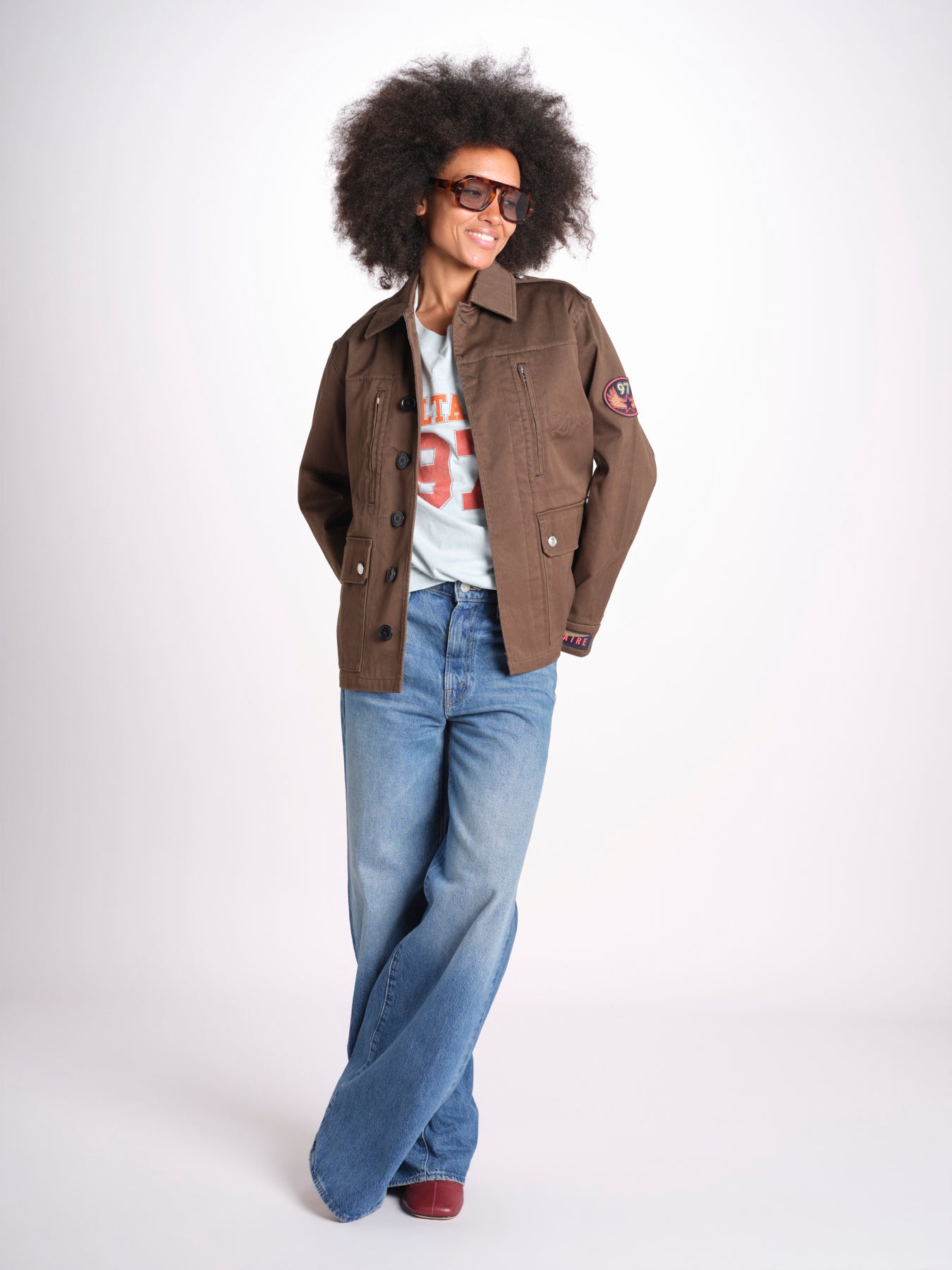 giacca sahariana WWOW01723 MOSS 311 zadig & voltaire 