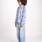 camicia stampa fiori VT6247 LILAC zen ethic 