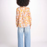 camicia stampa fiori VT6247 PEACH zen ethic 
