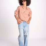 camicia stampa spina VT6248 ORANGE zen ethic 