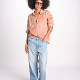 camicia stampa spina VT6248 ORANGE zen ethic 