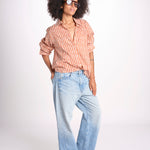 camicia stampa spina VT6248 ORANGE zen ethic 