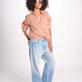 camicia stampa spina VT6248 ORANGE zen ethic 