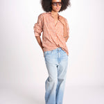 camicia stampa spina VT6248 ORANGE zen ethic 