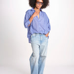 camicia righine over VT6406 LILAC zen ethic 