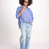 camicia righine over VT6406 LILAC zen ethic 