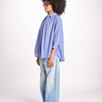 camicia righine over VT6406 LILAC zen ethic 