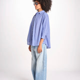 camicia righine over VT6406 LILAC zen ethic 