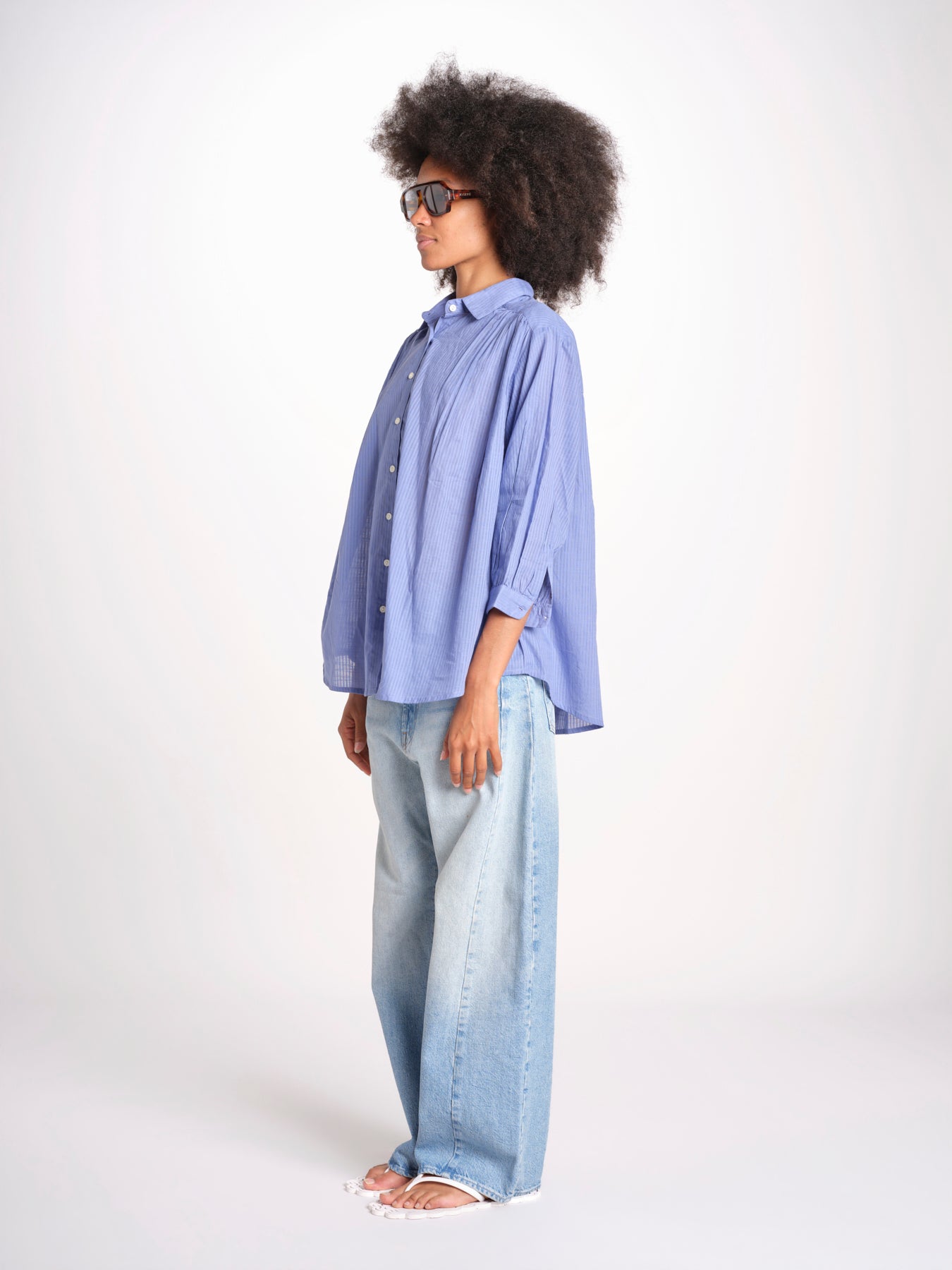 camicia righine over VT6406 LILAC zen ethic 