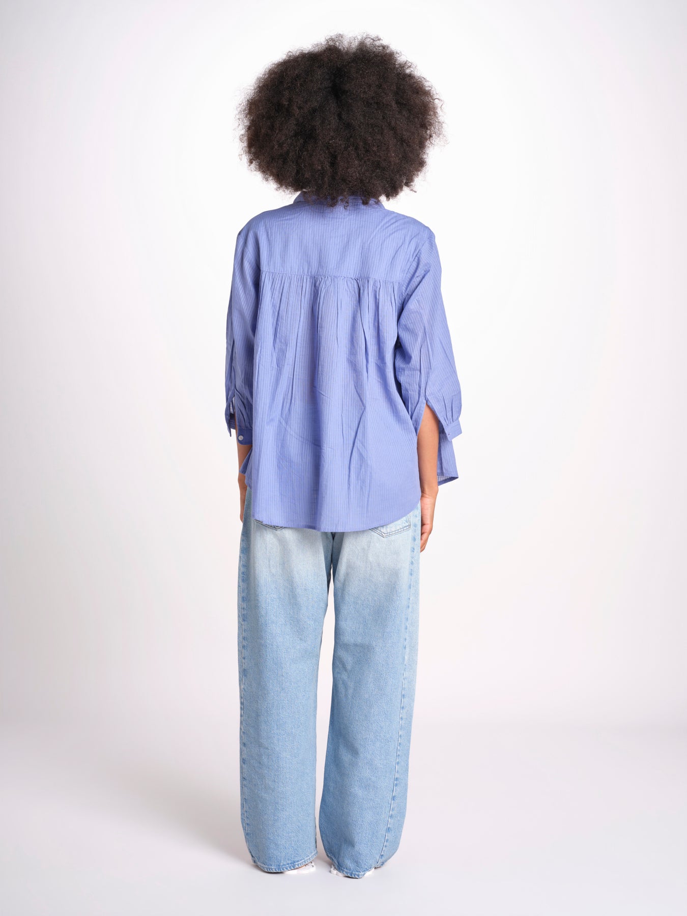 camicia righine over VT6406 LILAC zen ethic 