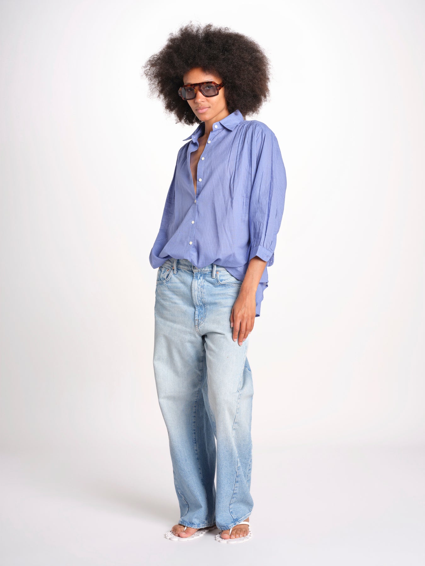 camicia righine over VT6406 LILAC zen ethic 
