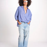 camicia righine over VT6406 LILAC zen ethic 