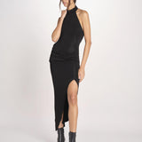 abito lungo con nodo DREAMLIKE NERO undress code 