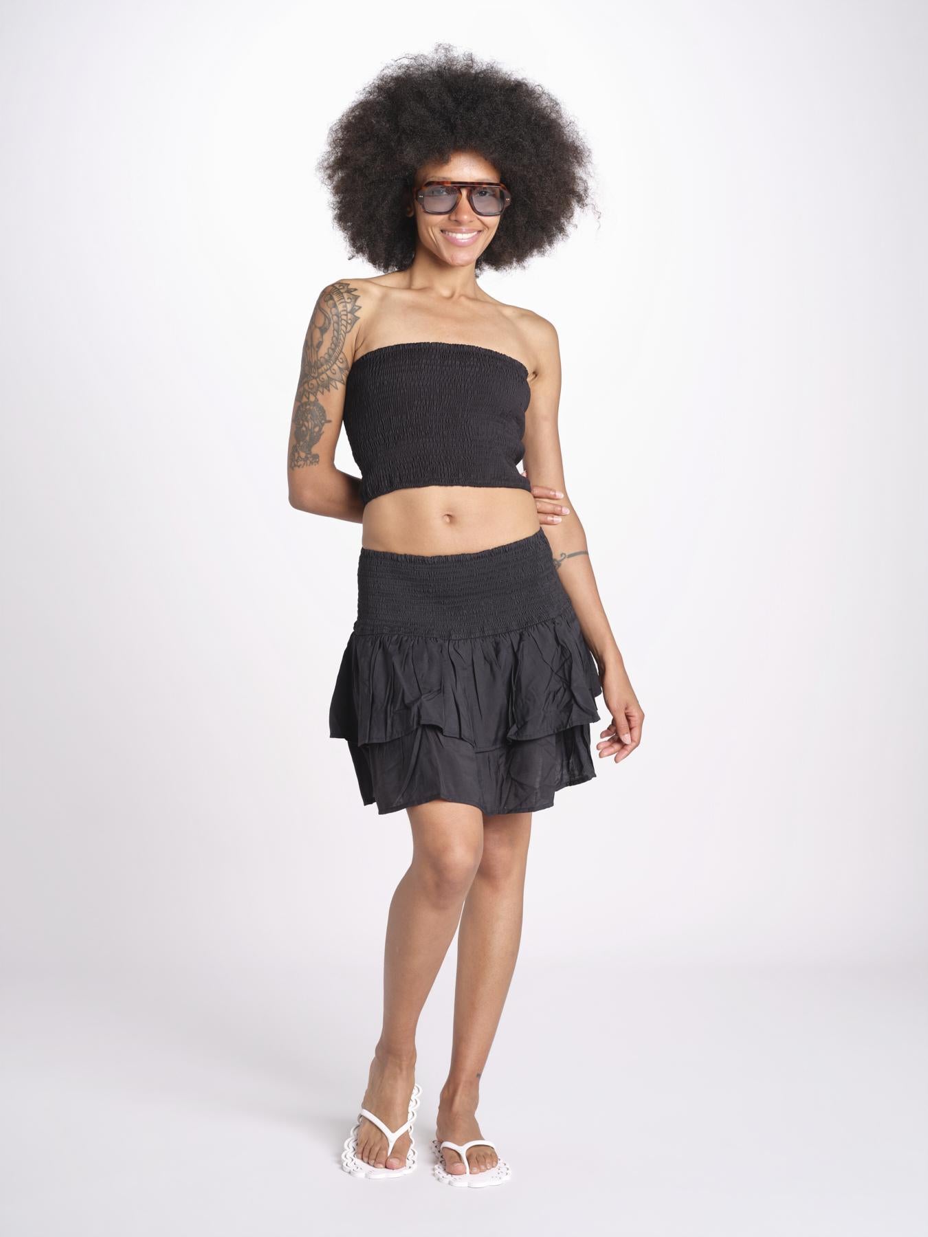 top fascia elastico MANDIBLATU NOIR laraethnics 