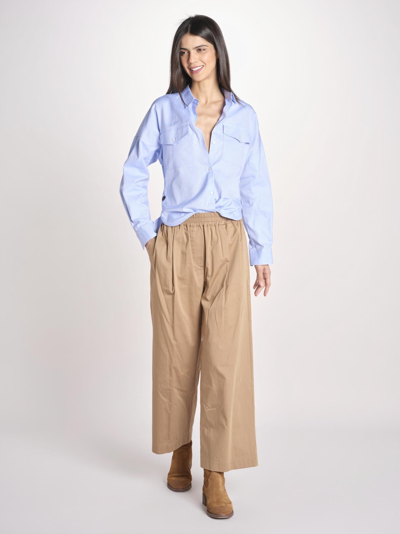 pantalone con elastico in popeline GOLFO 2615131102600 005 TERRA weekend maxmara 