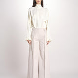 pantalone largo con nervature ORIANA 540 54 85 PABBLE quelledue 