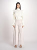 pantalone largo con nervature