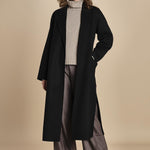 cappotto vestaglia double CELIA IO111046 BK999 ivy oak 