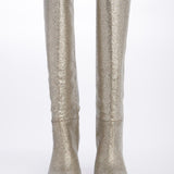 Stivale platino tacco 7,5 cm ST1580 PLATINO l'arianna 