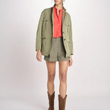 N616 giacca in nylon con tasche N616 01260 VERDE aspesi 