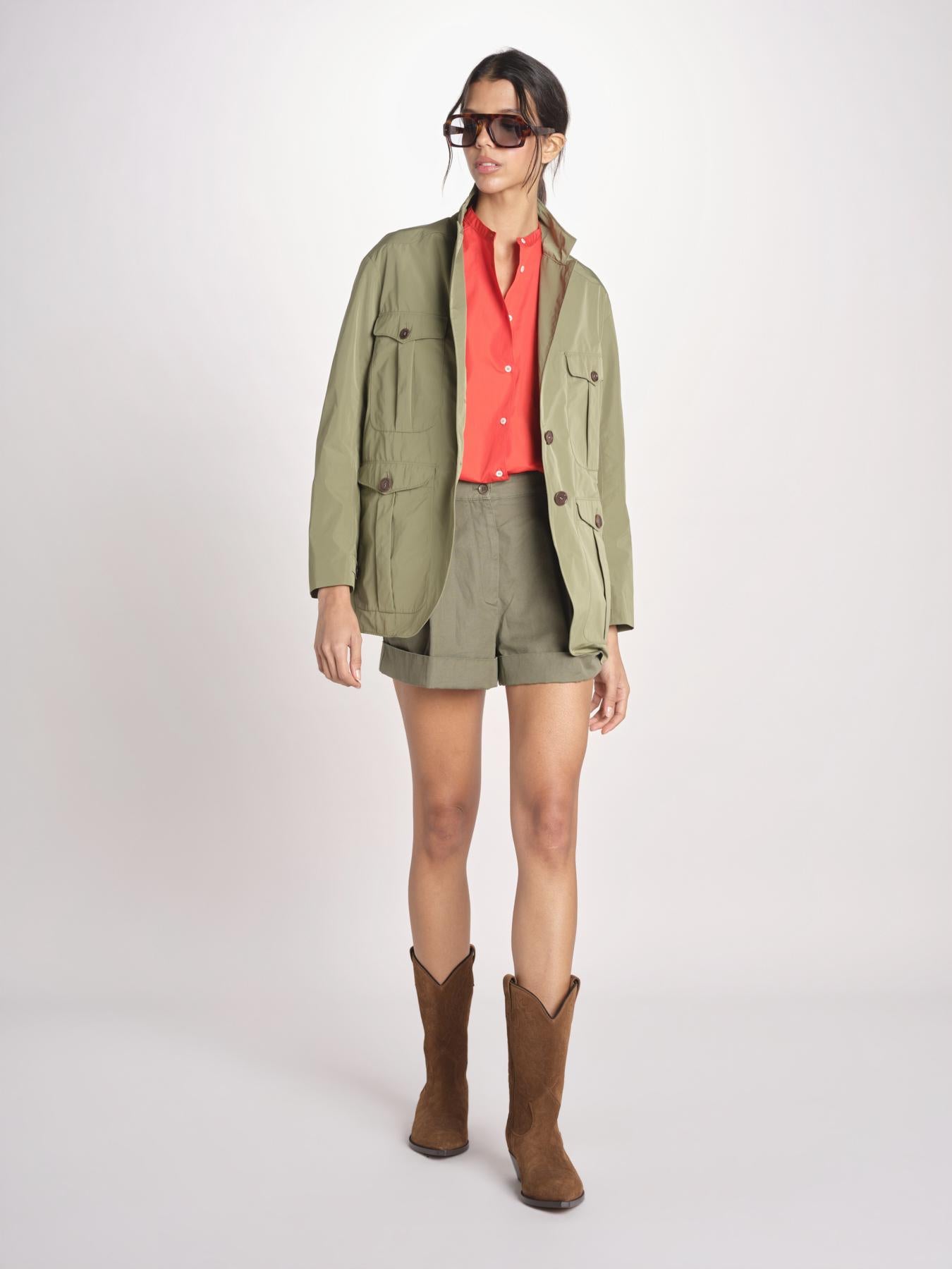 N616 giacca in nylon con tasche N616 01260 VERDE aspesi 