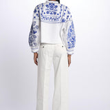 Giacca/camicia MAMIE ricamata MAMIE1BBL BLUE antik batik 