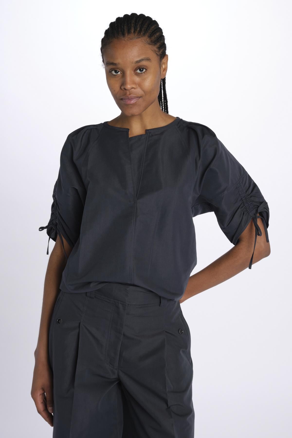 Camicia SHIRRED manica sbuffo 21640LCO MIDNIGHT phillip lim 