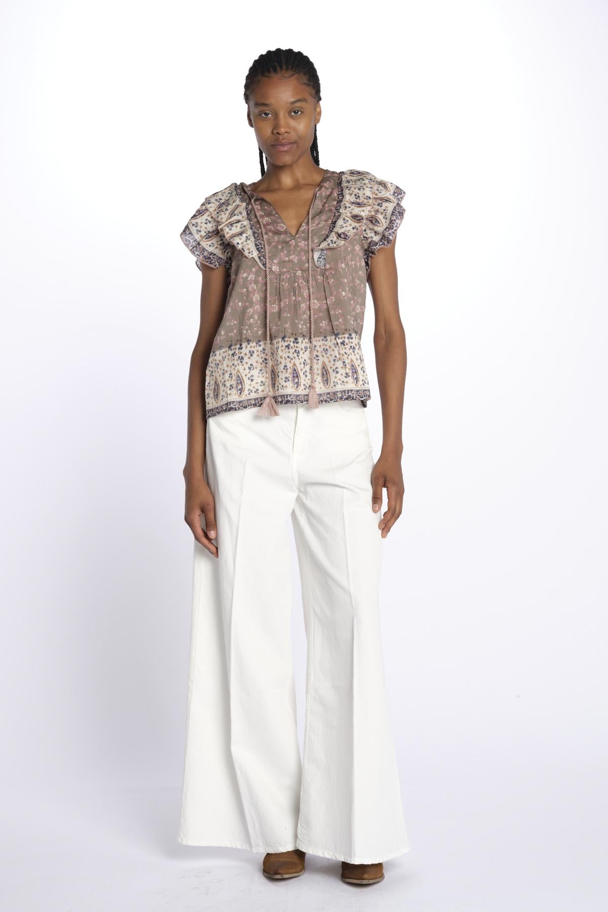 Top BANI stampato 643001 MULTI m.a.b.e. 