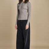 polo a costine CADEE KNIT BLOUSE LIGHT TAUBE herskind 