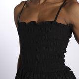 Top MARTINA elastico sangallo DM 1229 BLACK damson madder 