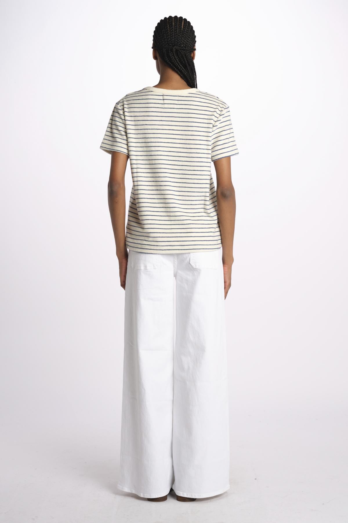 T-shirt girocollo spugna righe SKY DREAMERS BIANCO howlin' 