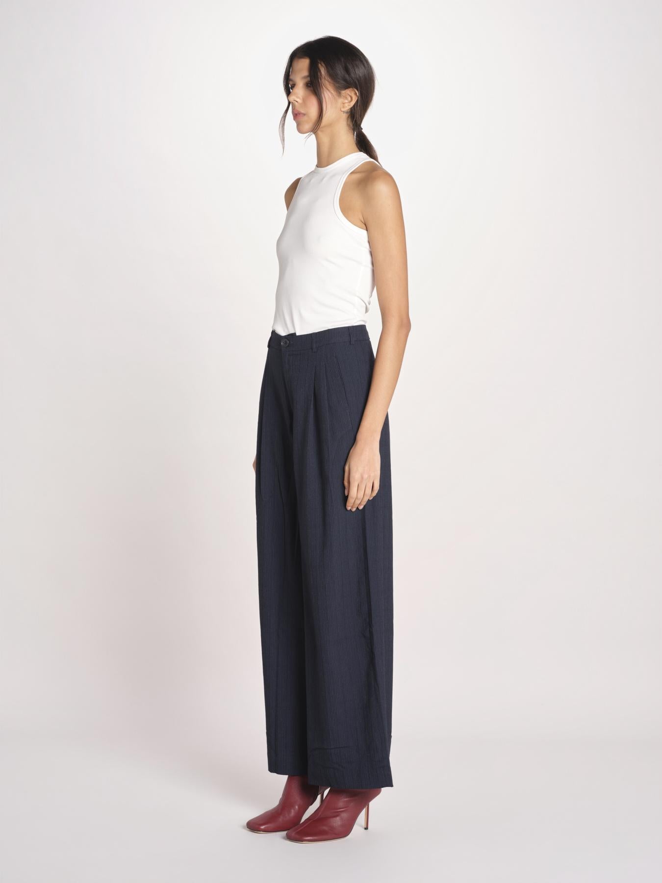 pantalone gessato VOLKERT61 S1123_PS26 STA STRIPE A bellerose 