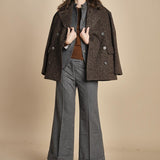 pantalone cropped con risvolto MELODIA 652923 50 quelledue 