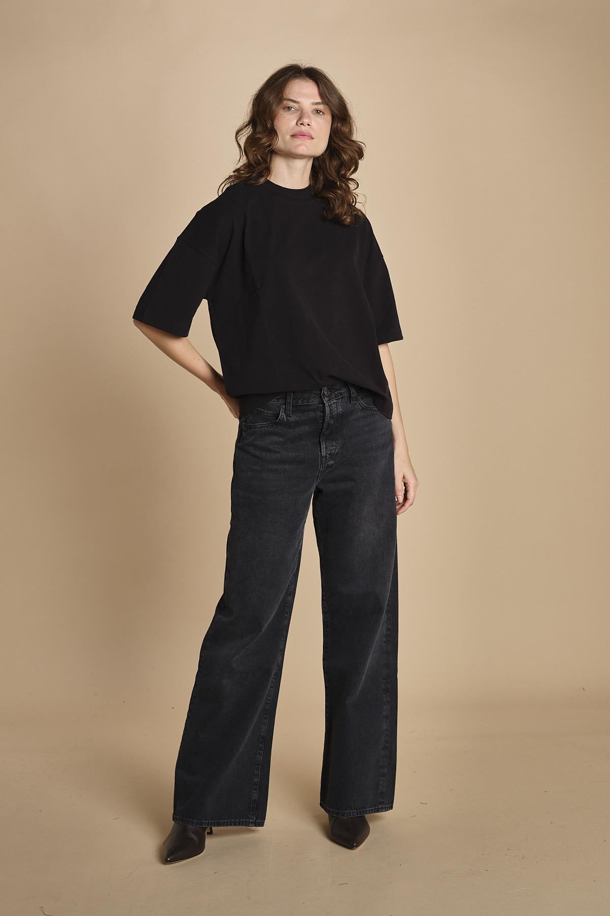 t-shirt girocollo manica corta 3712 NERAS circolo 1901 