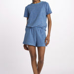 Shorts spugna righine SAFE SHORTS AZZURRO howlin' 