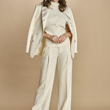 top manica corta con collo alto 31101-313 LATTE 02 federica tosi 