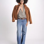 camicia uomo lino con automatici SABRILI MILITARE milaura 