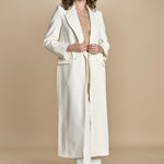 cappotto lungo smoking JIL ANN  IO1100X9049 WH011 ivy oak 