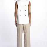 BRODY top con anelli BRODY OFF WHITE sofie d'hoore 