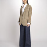 Blazer monopetto dalla linea oversize CEDRO 2615441051600 002 FANGO weekend maxmara 