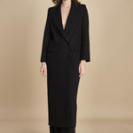 cappotto lungo smoking JIL ANN  IO1100X9049 BK999 ivy oak 