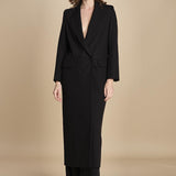 cappotto lungo smoking JIL ANN  IO1100X9049 BK999 ivy oak 