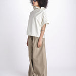 t-shirt in cotone tasatello U2167 SHIRT IVORY dusan 